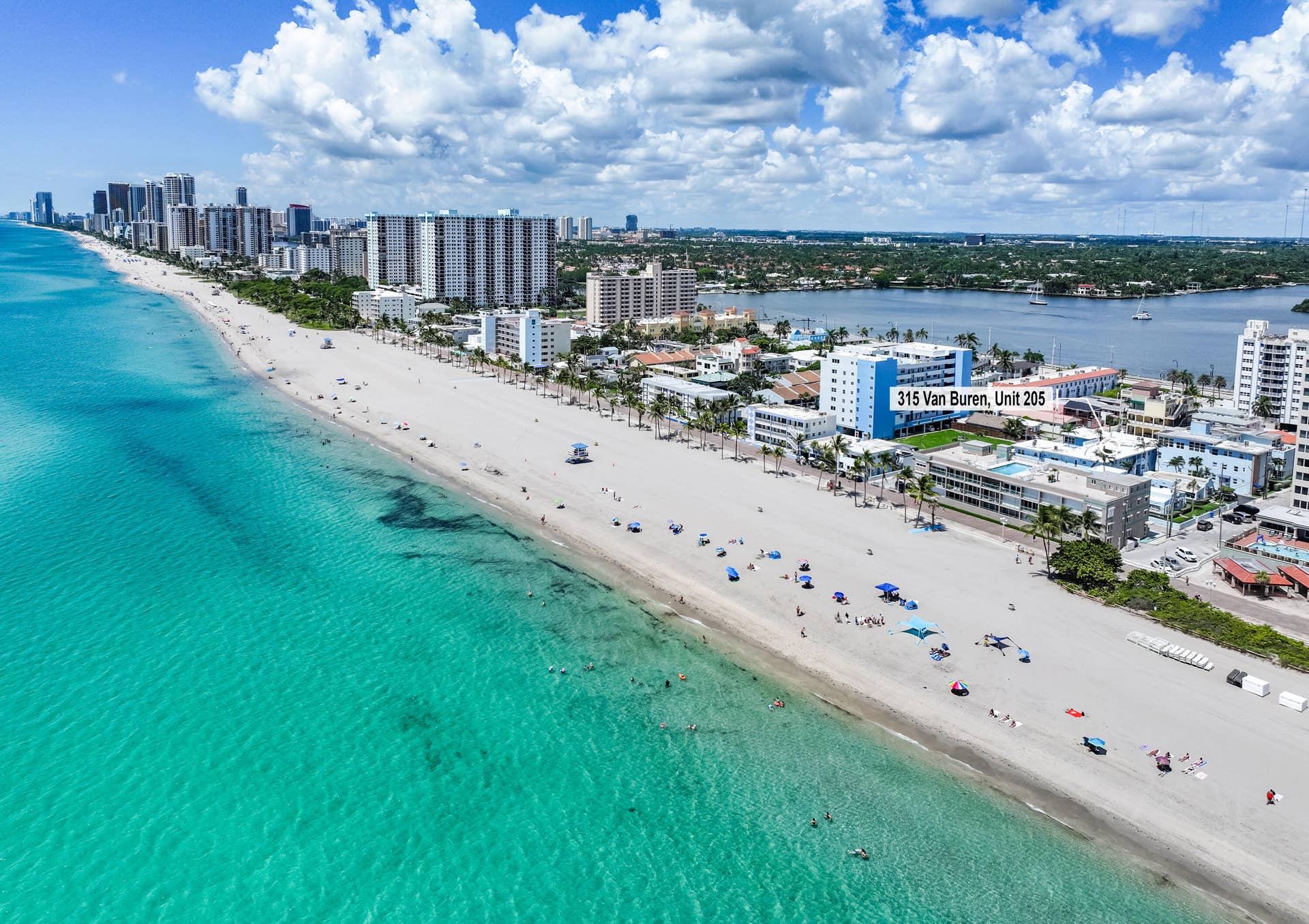 315 Van Buren Street, #205B, Hollywood, FL 33019 Steps to the sand and the beautiful Hollywood beach and Broadwalk