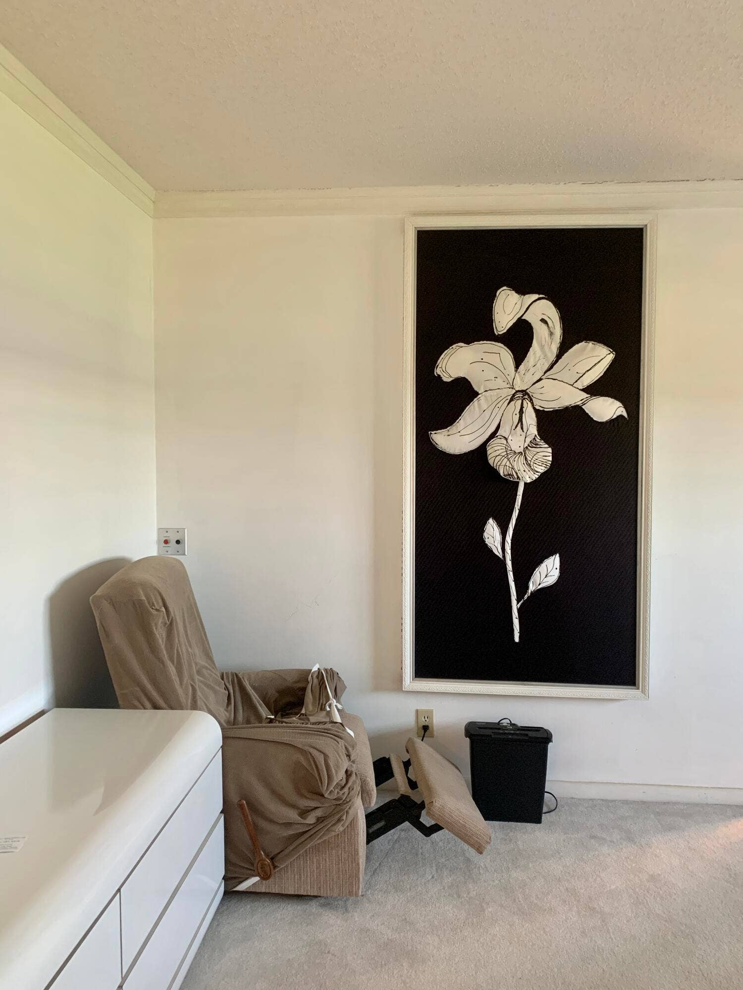 Master bedroom built in tv/safe space