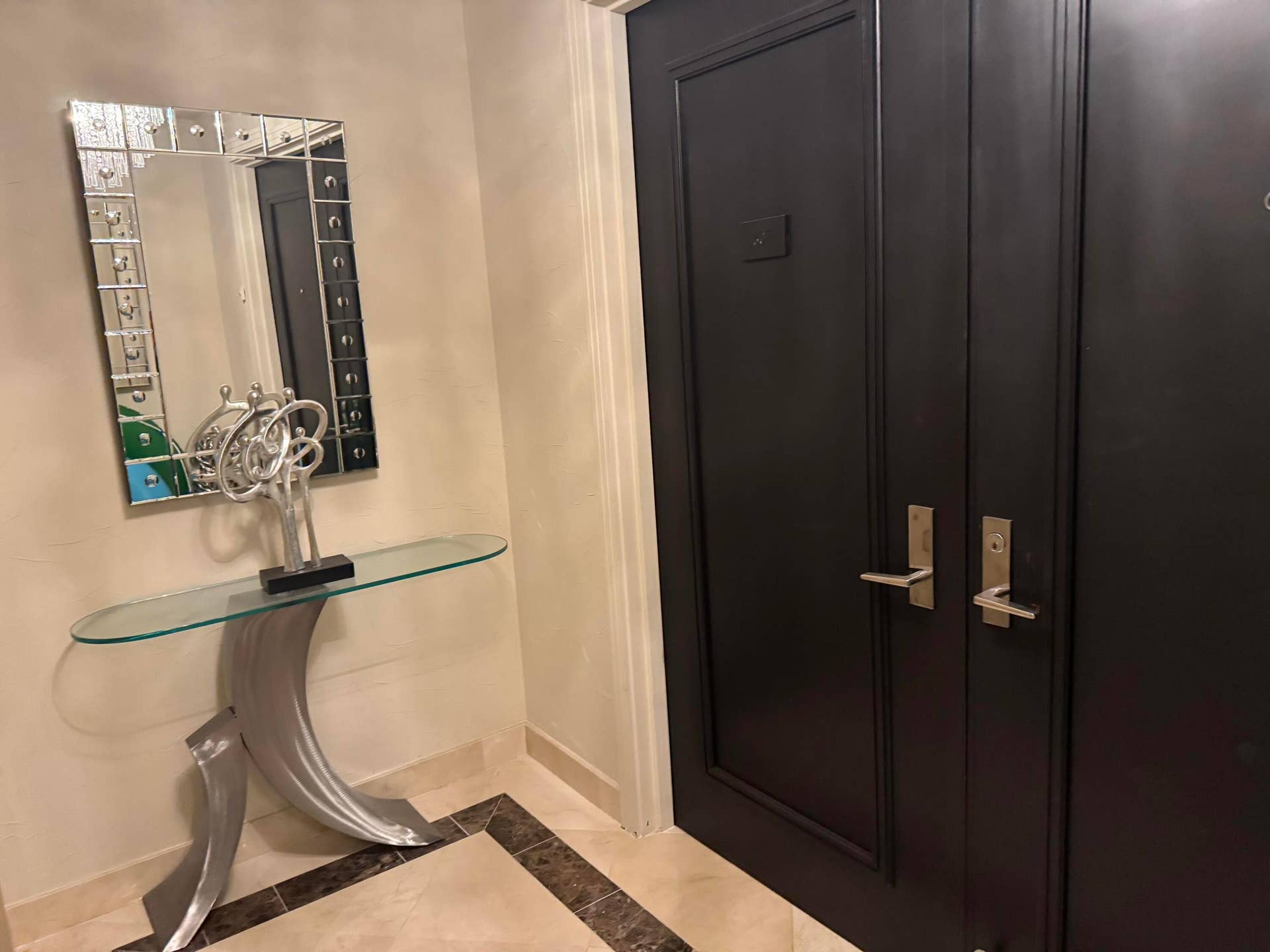 Private elevator entry