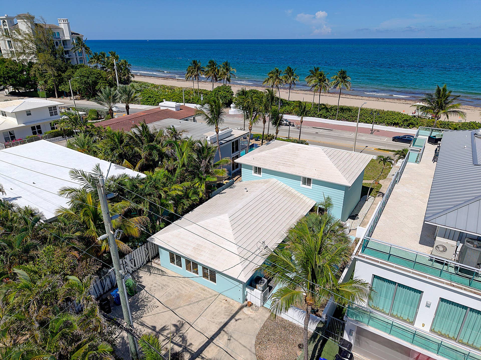 1735 N FORT LAUDERDALE BEACH Boulevard, Fort Lauderdale, FL 33305 oceanfront views from the living room, office/bedroom, and upstairs bedrooms