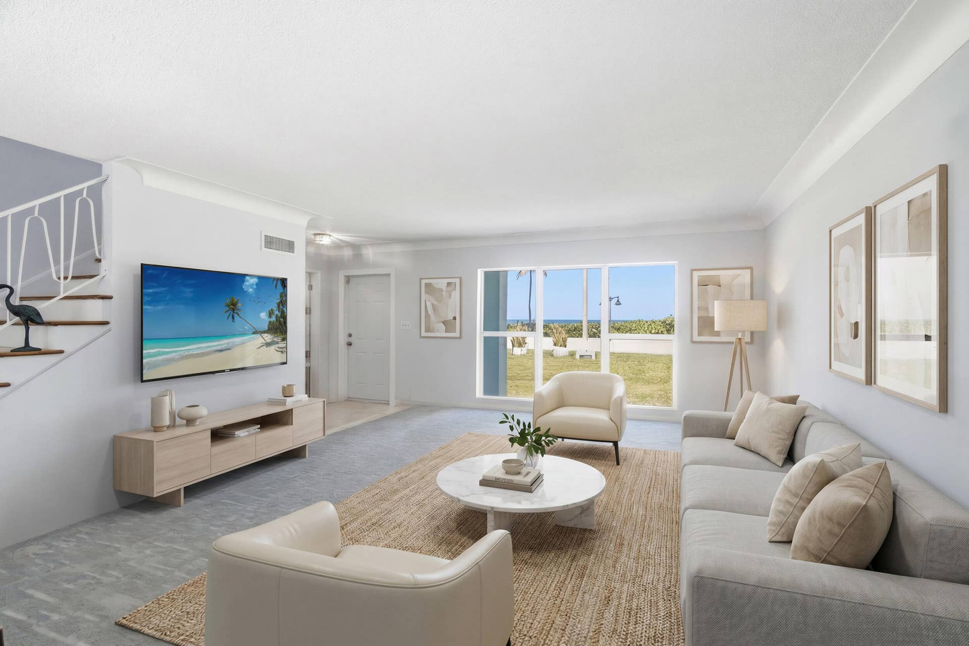 1735 N FORT LAUDERDALE BEACH Boulevard, Fort Lauderdale, FL 33305 AI Furniture Staged: Ocean View is real