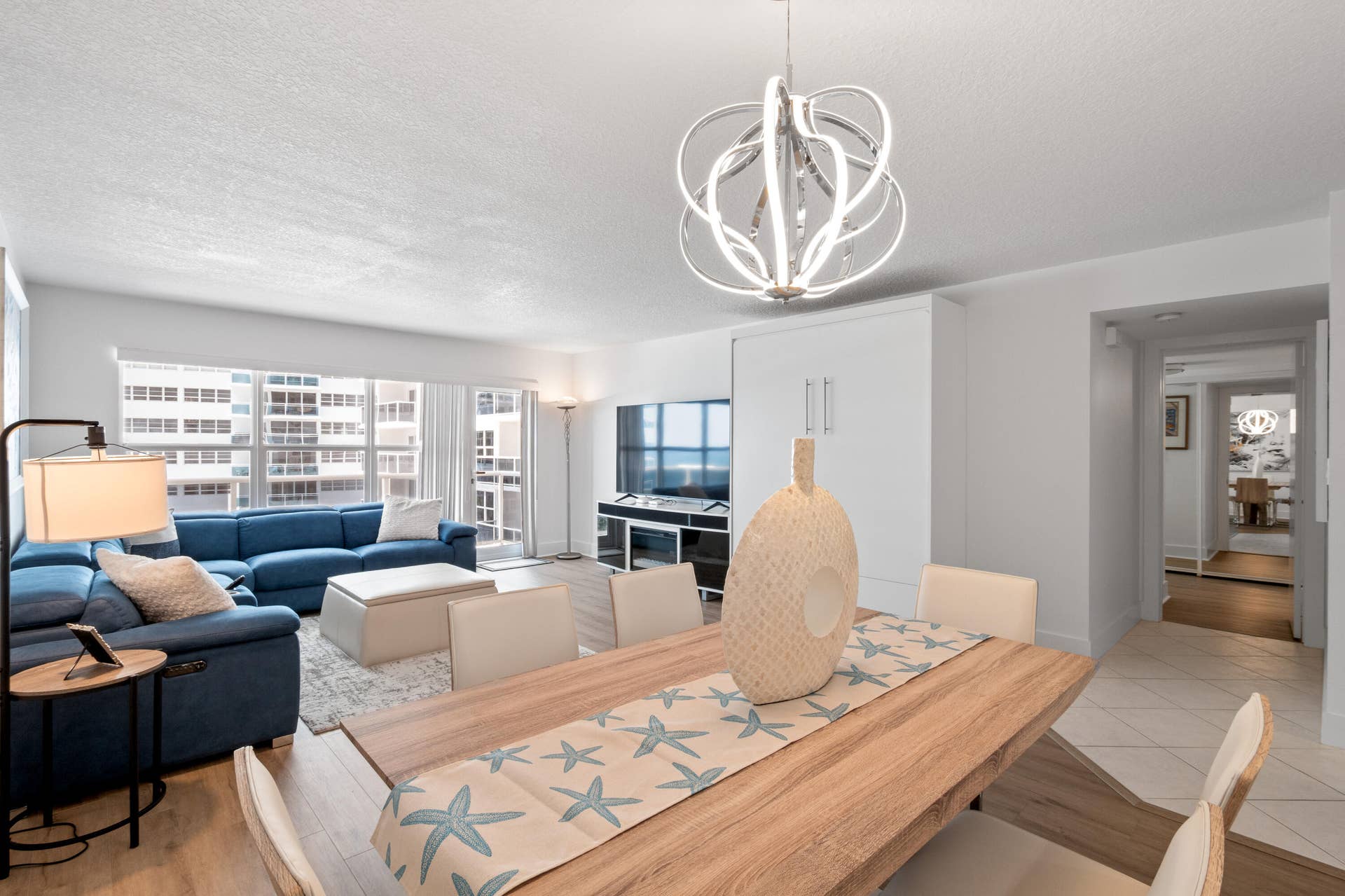 3500 Galt Ocean Drive, #404, Fort Lauderdale, FL 33308 Living room:Dining room combo