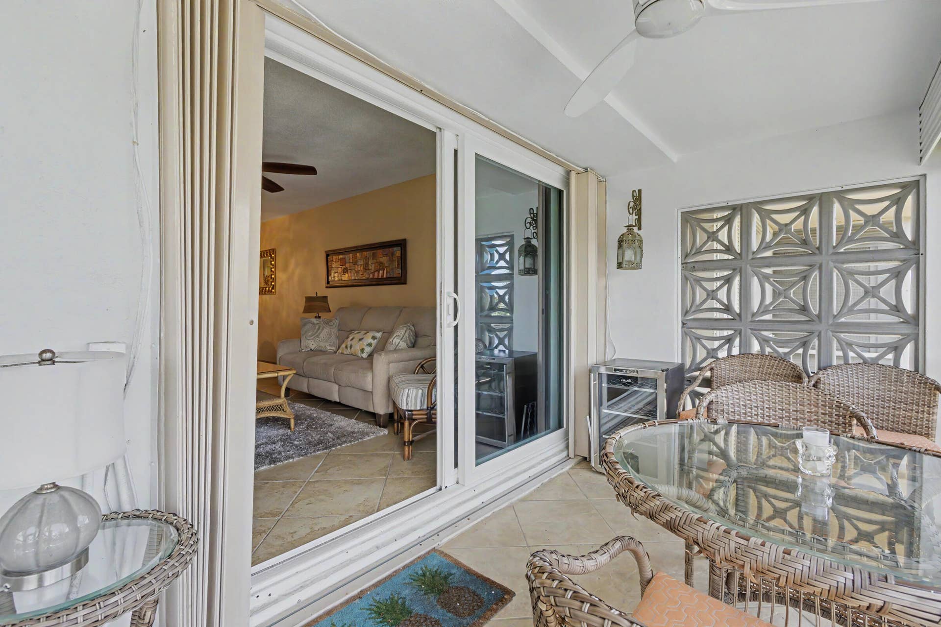 298 SE 6th Avenue, #18, Pompano Beach, FL 33060 Large terrace opens from the living room.