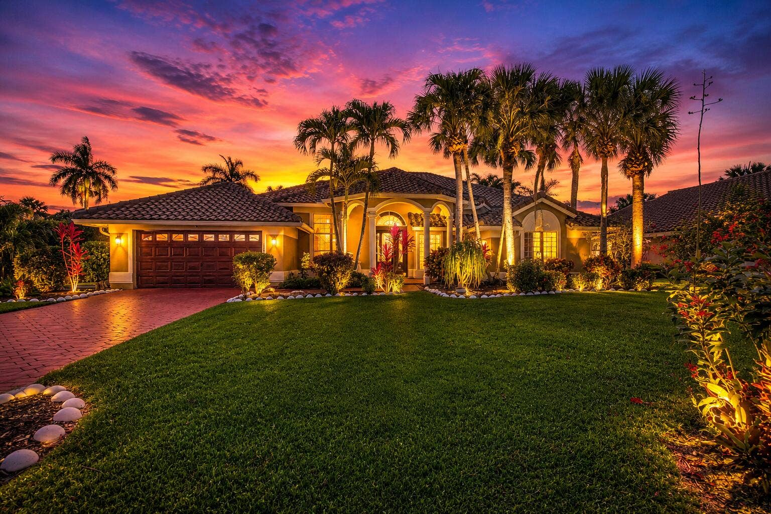 19236 BAY LEAF Court, Boca Raton, FL 33498 Sunset is AI generated