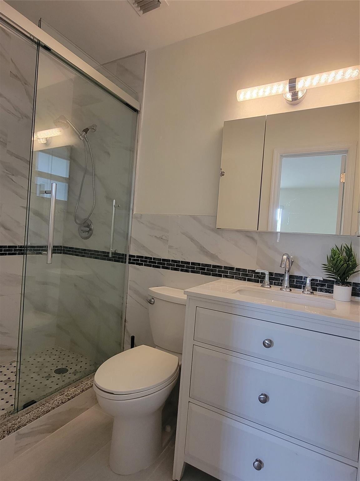 1601 SW 1 Terrace, #1, Pompano Beach, Pompano Beach, FL 33060 bathroom with walk in shower
