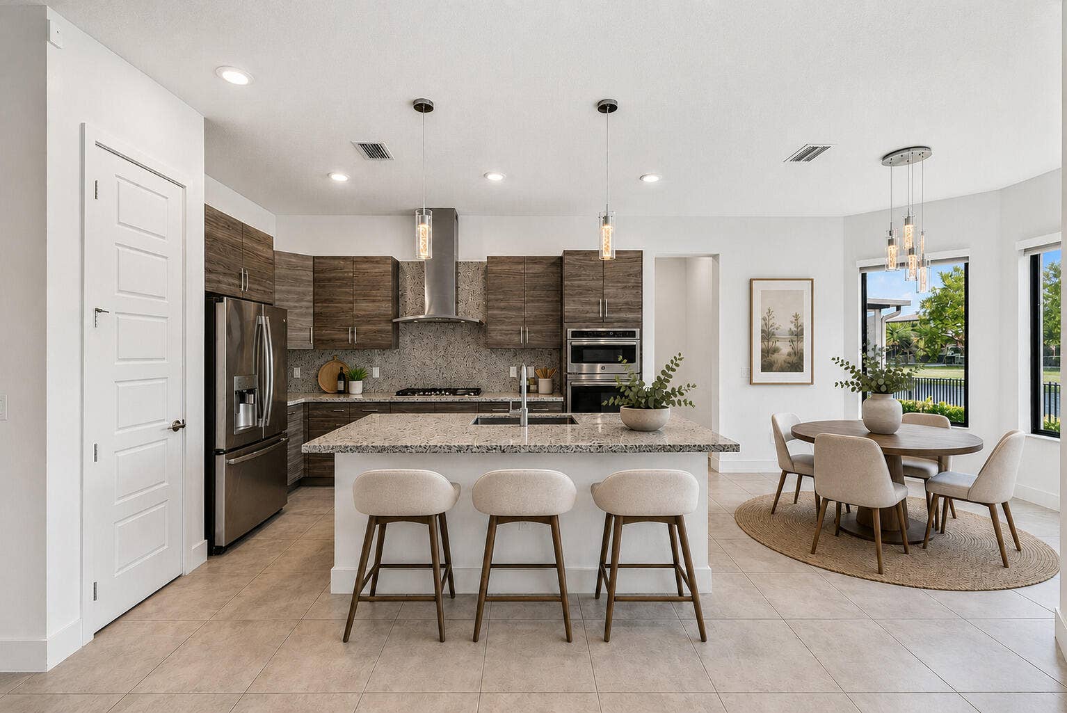 Kitchen and breakfast