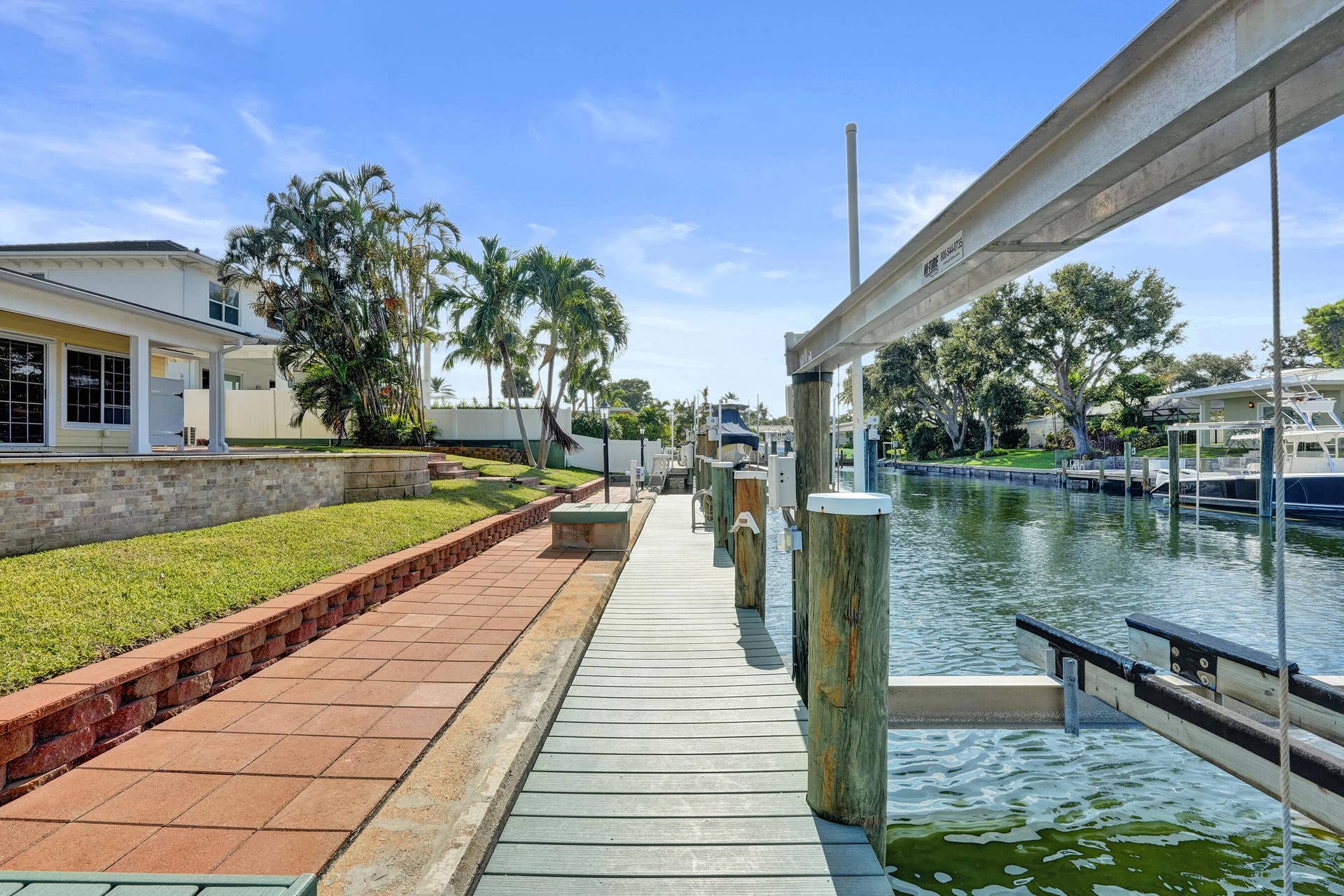 733 JACANA Way, North Palm Beach, FL 33408 Dock was rebuilt in 2017 with 2 x 8 framing and Lumberock composite decking.