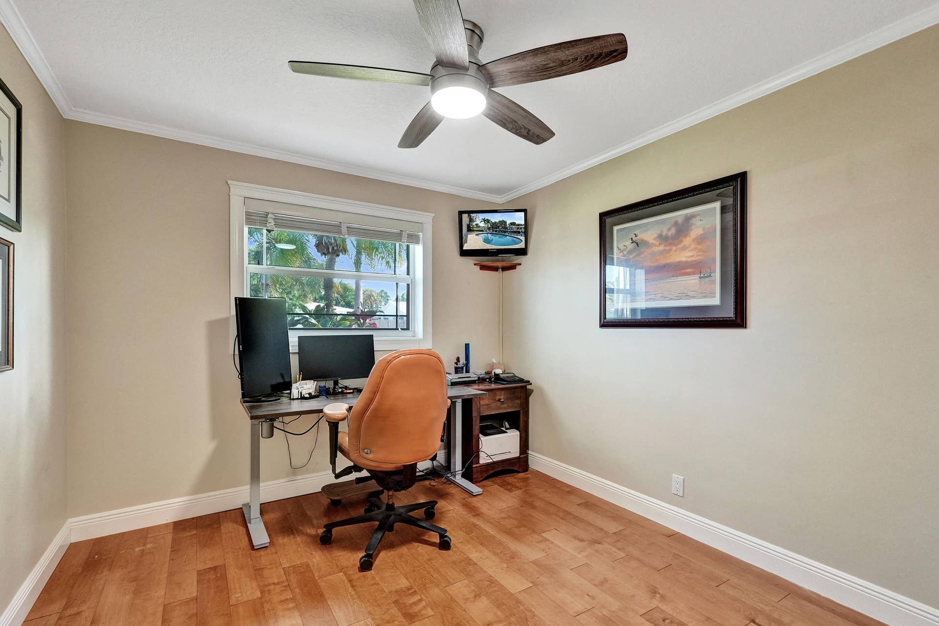 733 JACANA Way, North Palm Beach, FL 33408 2nd Bedroom currently being used as an office. This room measures 9'10 x 13.