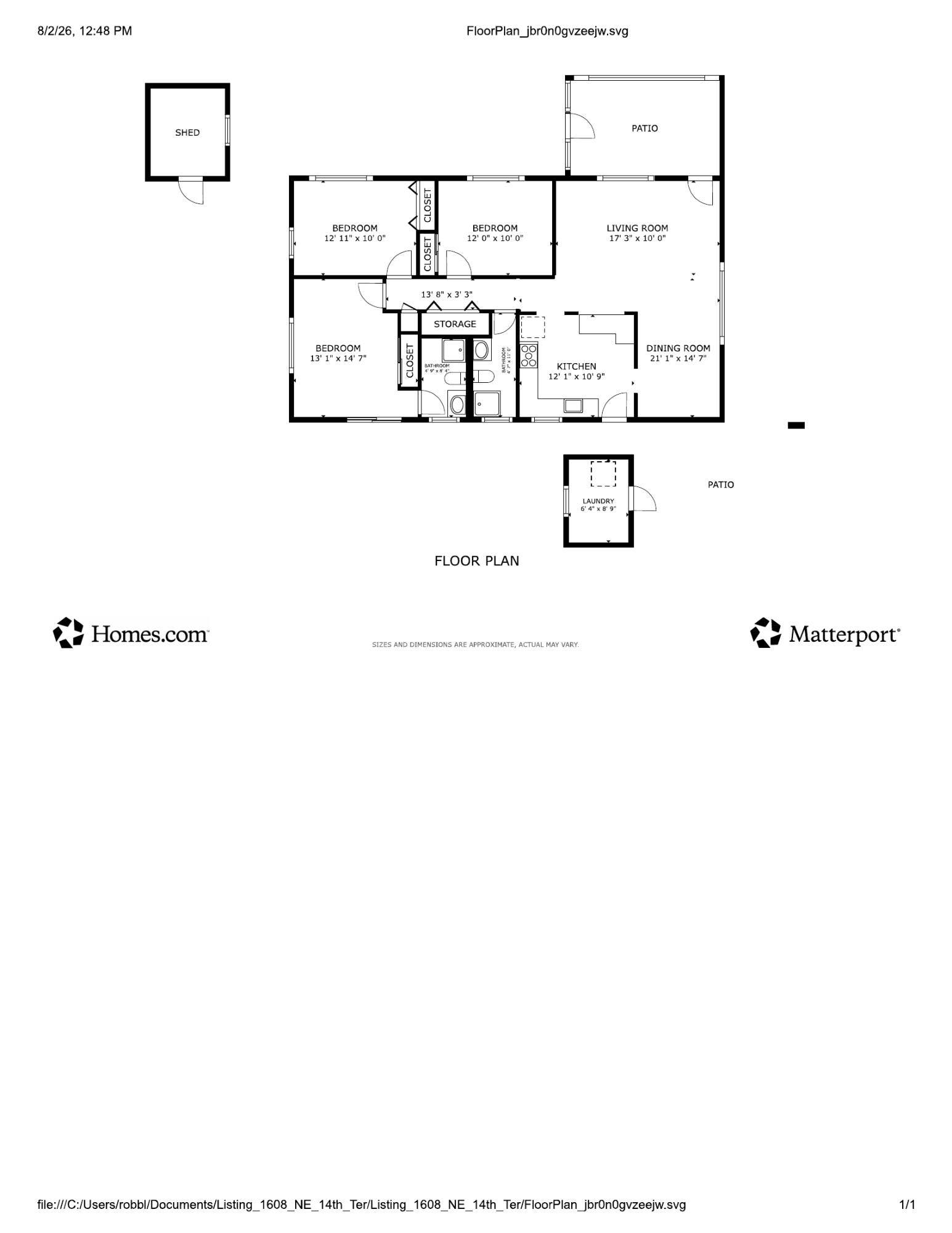 1608 NE 14TH Terrace, Fort Lauderdale, FL 33305 Floor_Plan photo