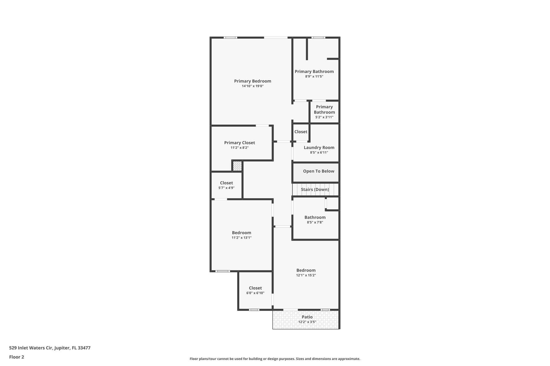 131 INLET WATERS Circle, Jupiter, FL 33477 SECOND FLOOR MISSING BALCONY OFF PRIMARY BEDROOM
