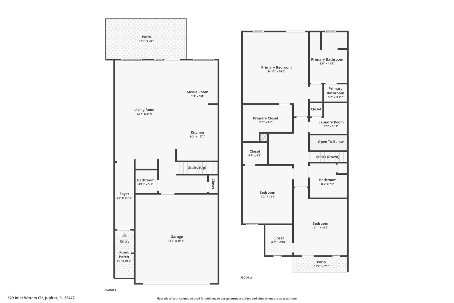 131 INLET WATERS Circle, Jupiter, FL 33477 FLOOR PLAN
