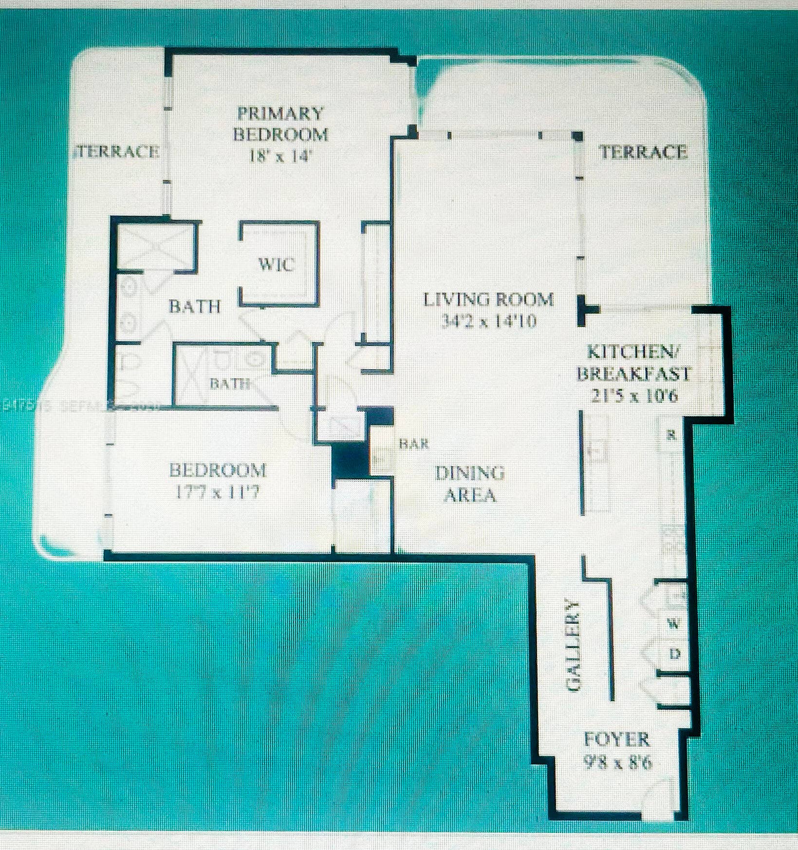 3440 S OCEAN Boulevard, #105S, Palm Beach, FL 33480 Floor Plan