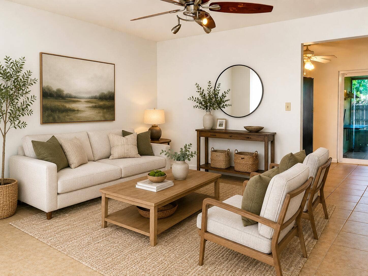 Living Room Virtually Staged
