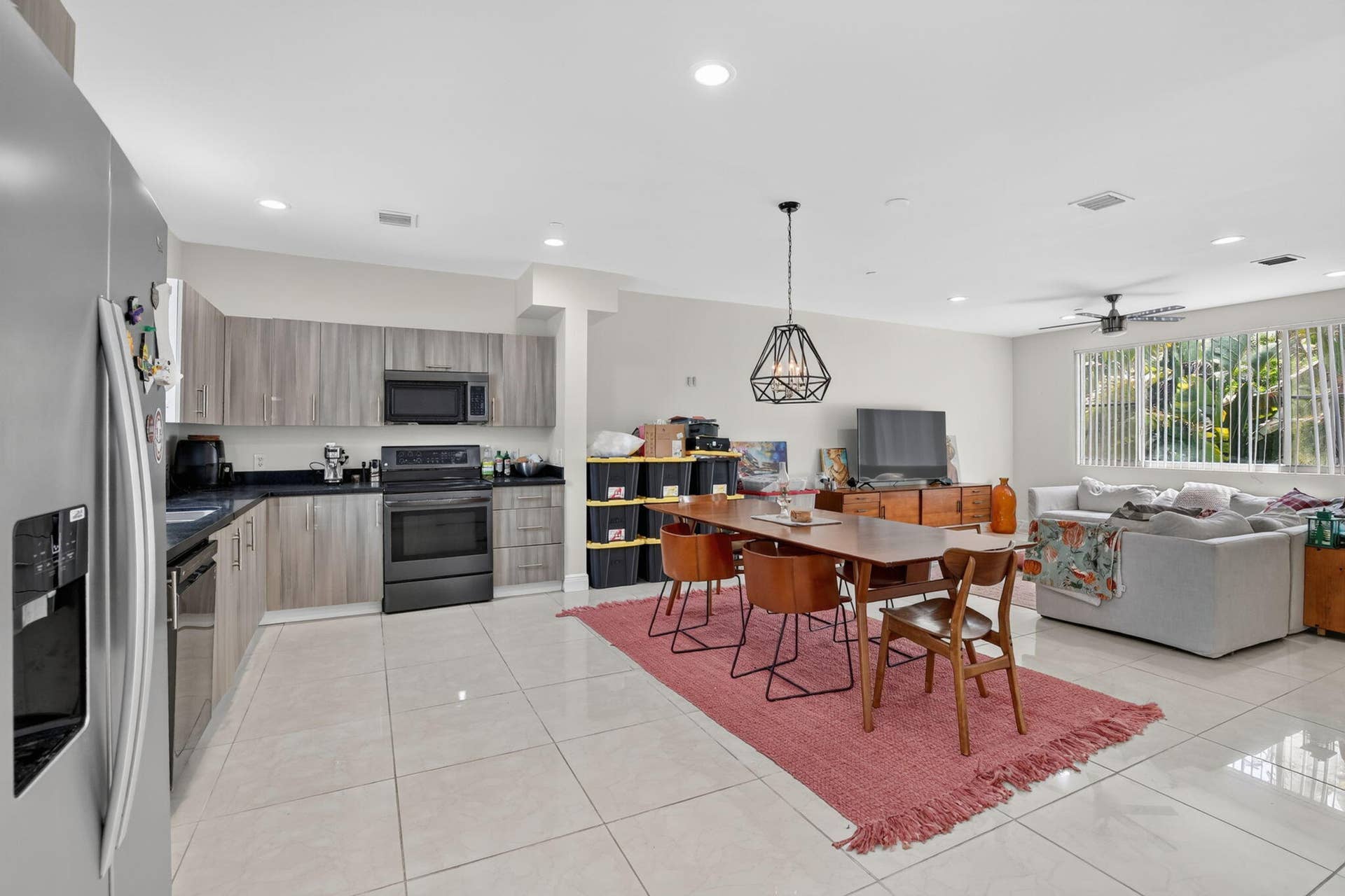 1705 Johnson Street, #C, Hollywood, FL 33020 Kitchen/Dining/Living