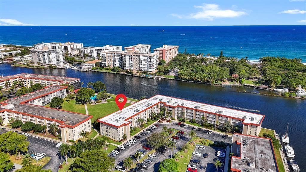 3100 NE 48th Court, #413, Lighthouse Point, FL 33064 Ariel View
