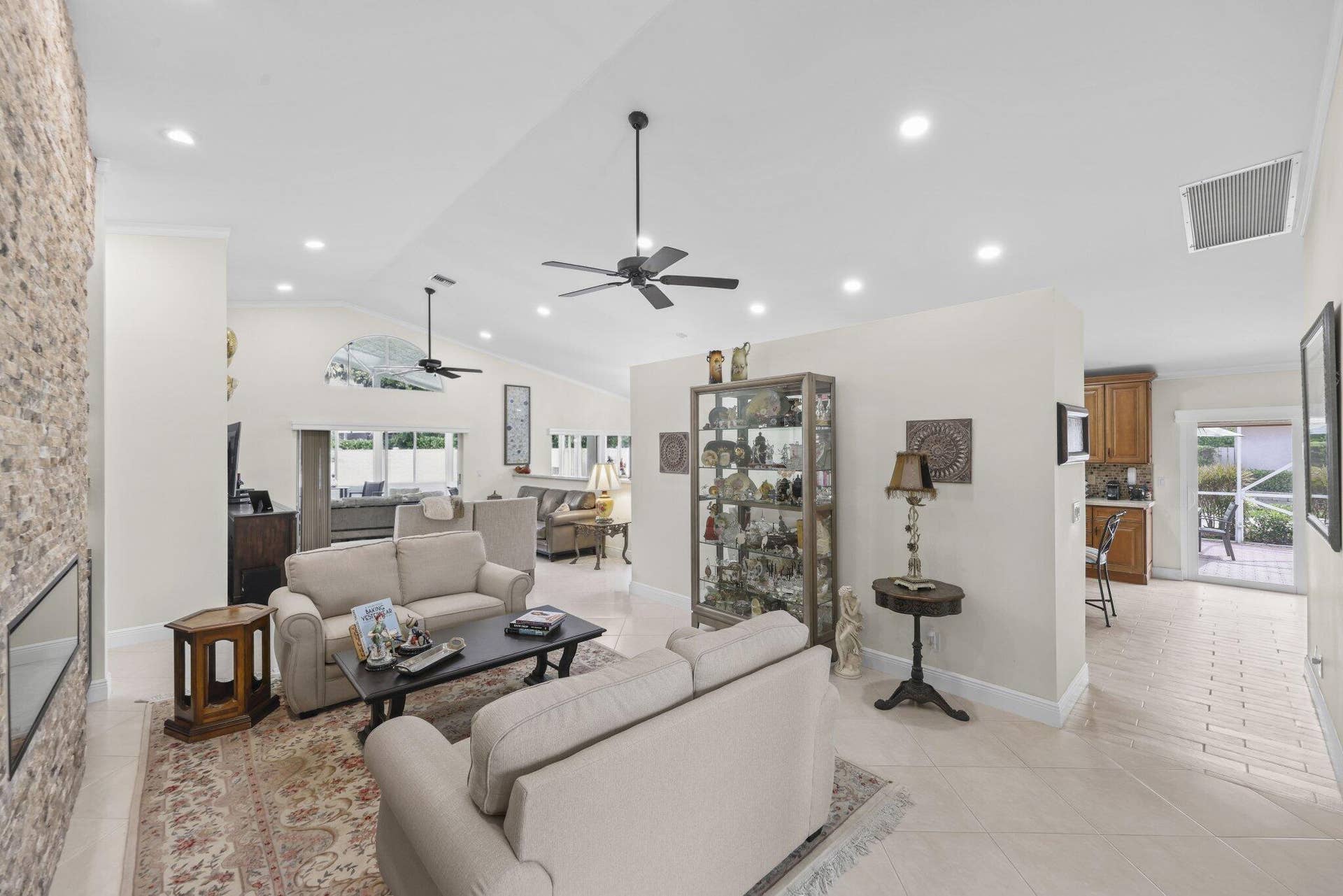 With electric fireplace