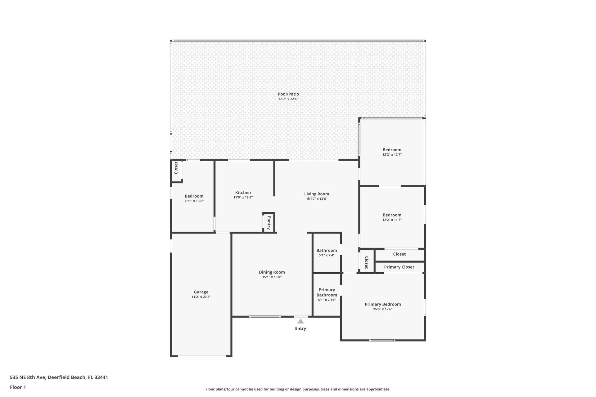 535 NE 8th Avenue, Deerfield Beach, FL 33441 535 NE 8th Ave - Floor Plan