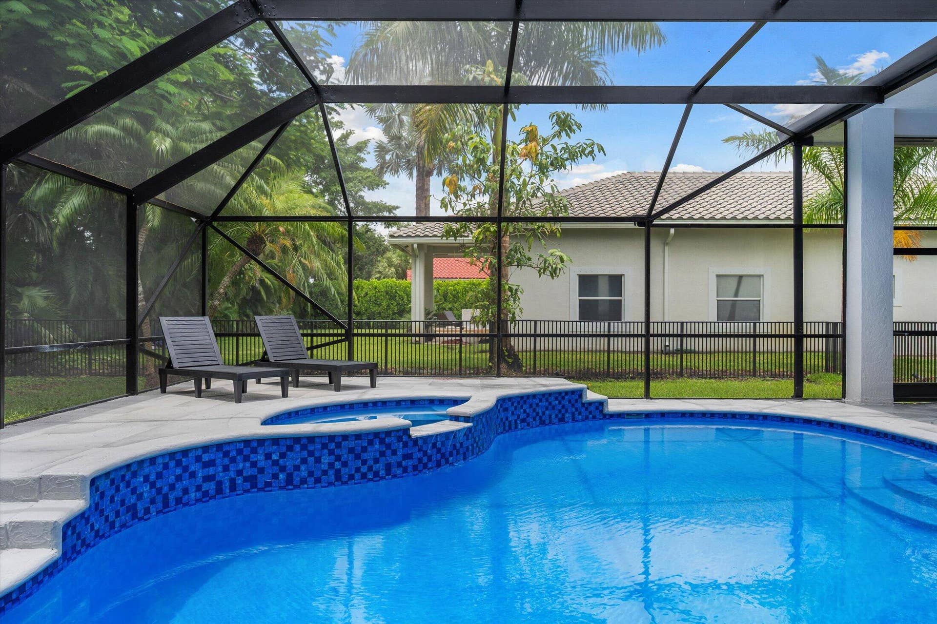 Resurfaced pool