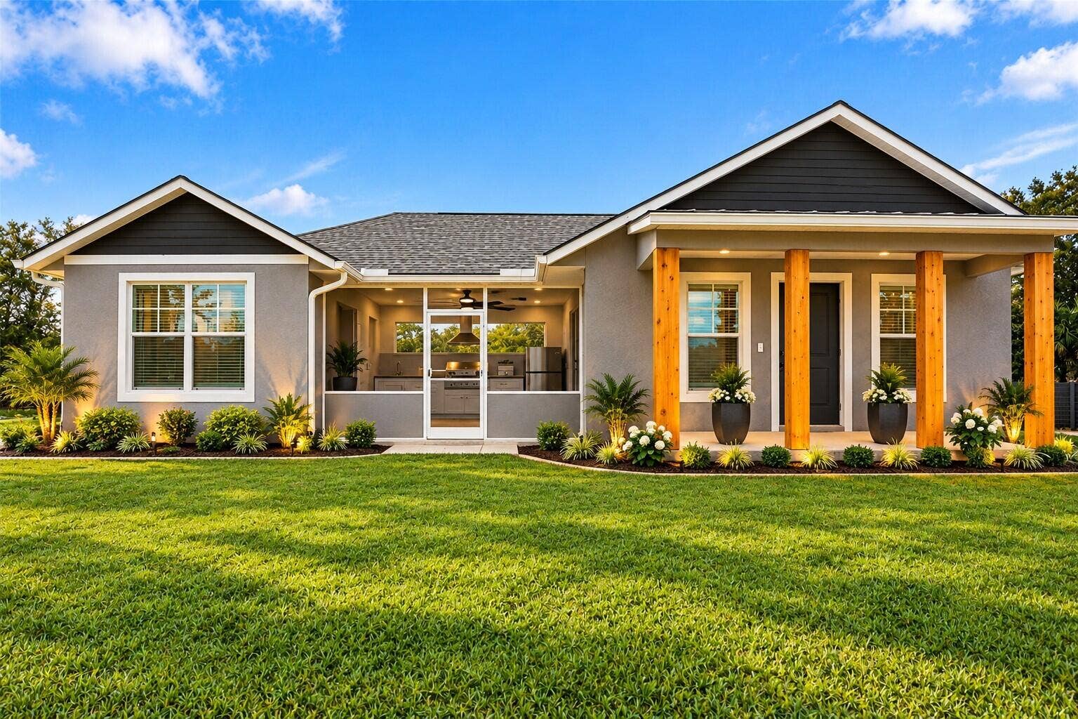20806 NW 274th Street, Okeechobee, FL 34972 Modern Home with Screened Outdoor Kitche