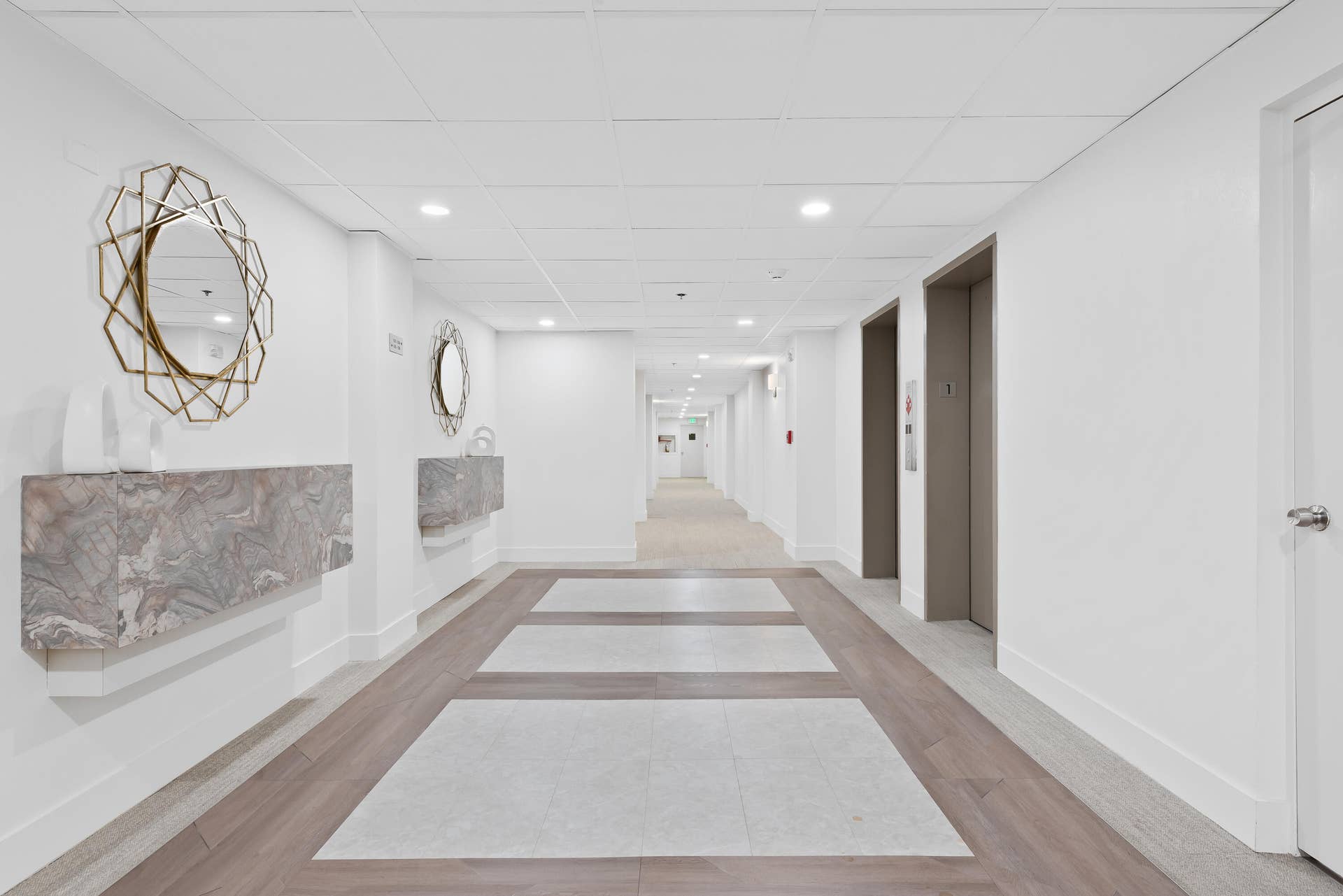 4505 S Ocean Boulevard, #103, Highland Beach, FL 33487 Elegant hallways