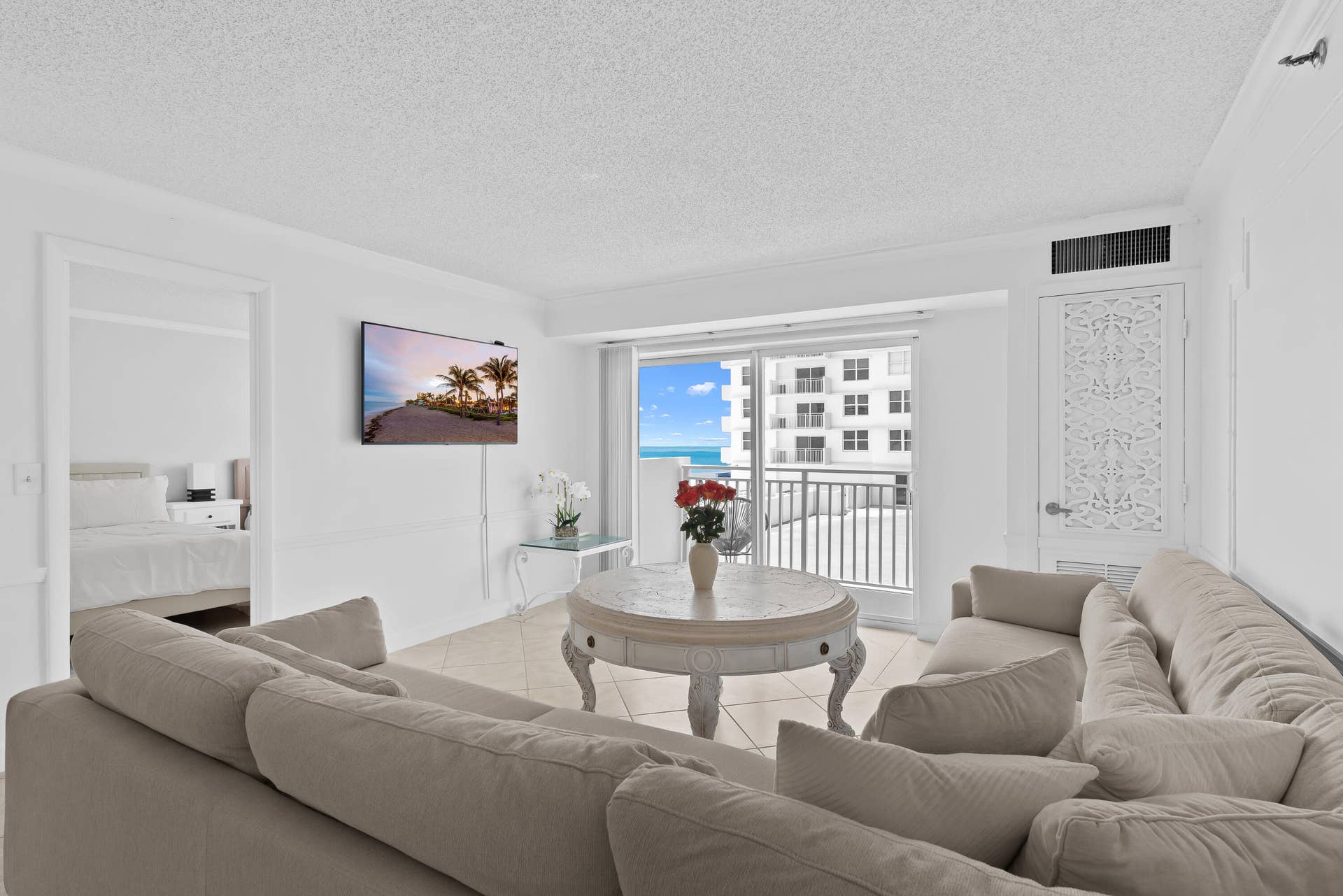 4505 S Ocean Boulevard, #103, Highland Beach, FL 33487 Ocean view from the living area