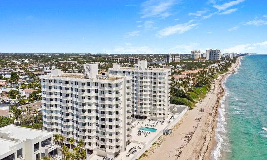 4505 S Ocean Boulevard, #103, Highland Beach, FL 33487 Directly on the sand