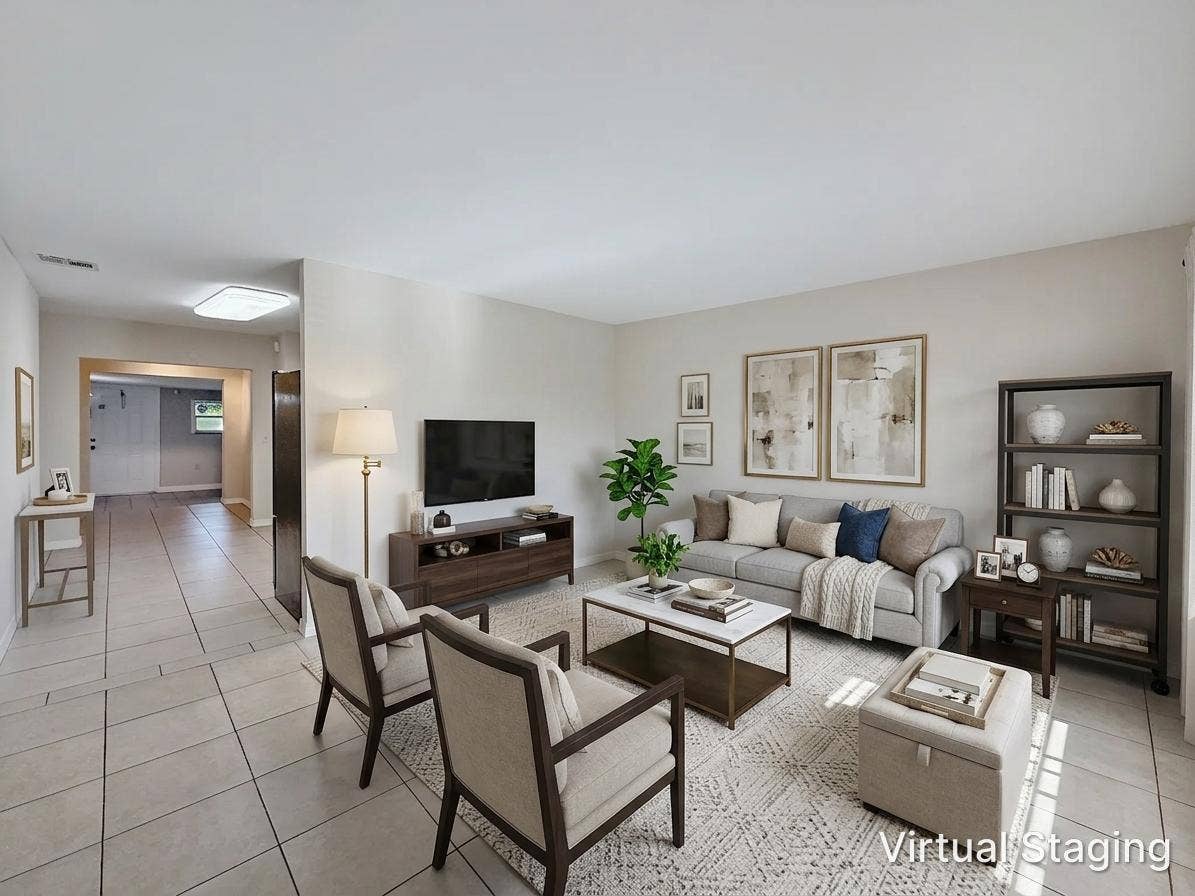 5365 Cannon Way, West Palm Beach, FL 33415 Living Area Virtually Staged