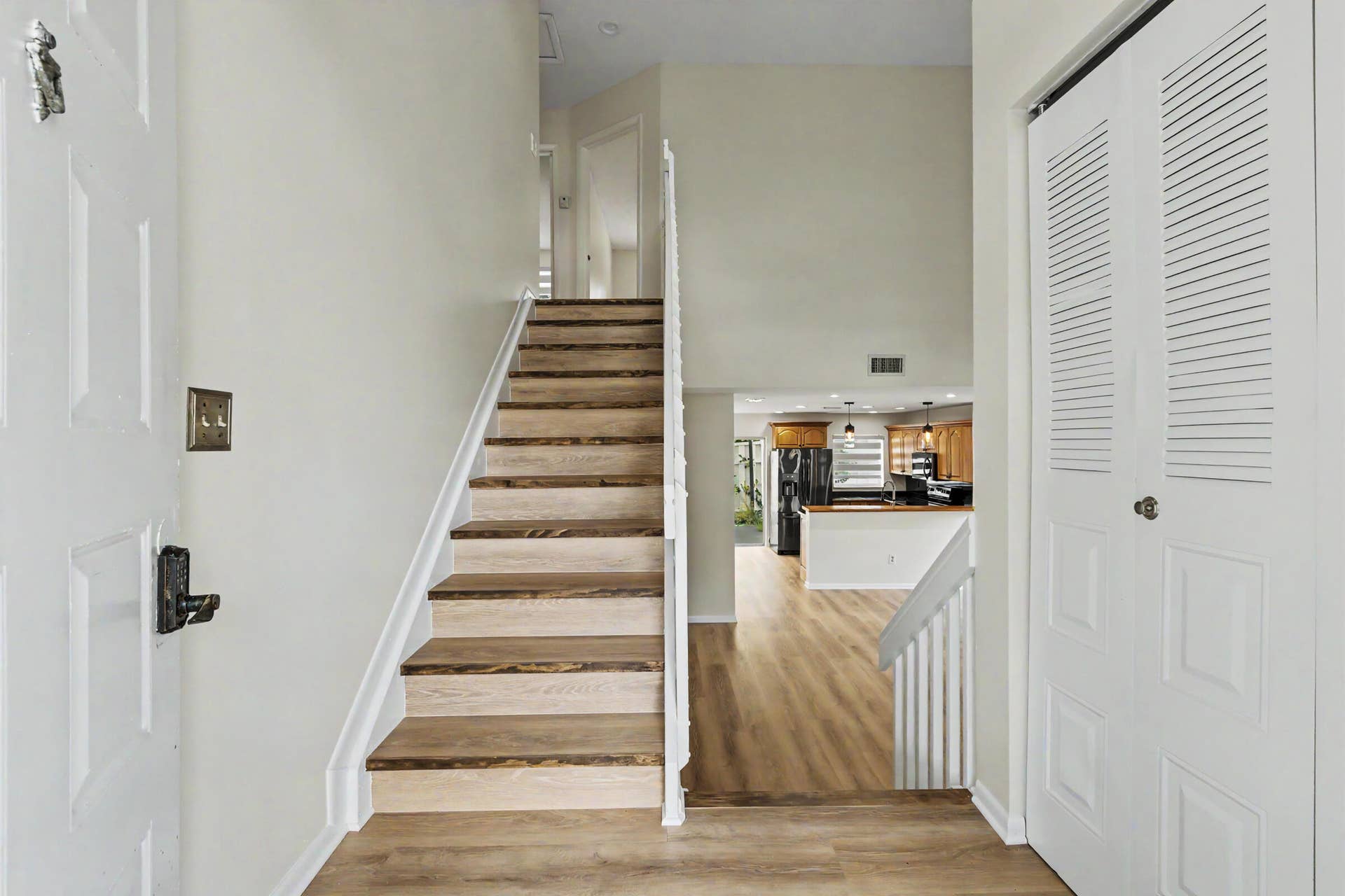 To second floor