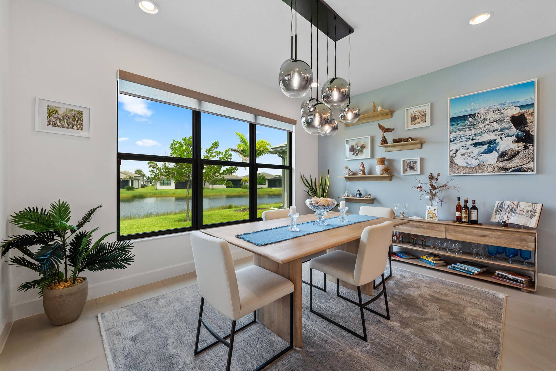 12454 SW Alongshore Drive, Port St Lucie, FL 34987 Bright Dining Area Overlooking the Lake