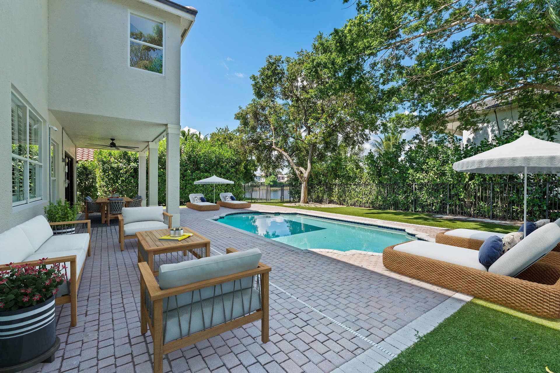 9705 Napoli Woods Lane, Delray Beach, FL 33446 Virtually staged pool