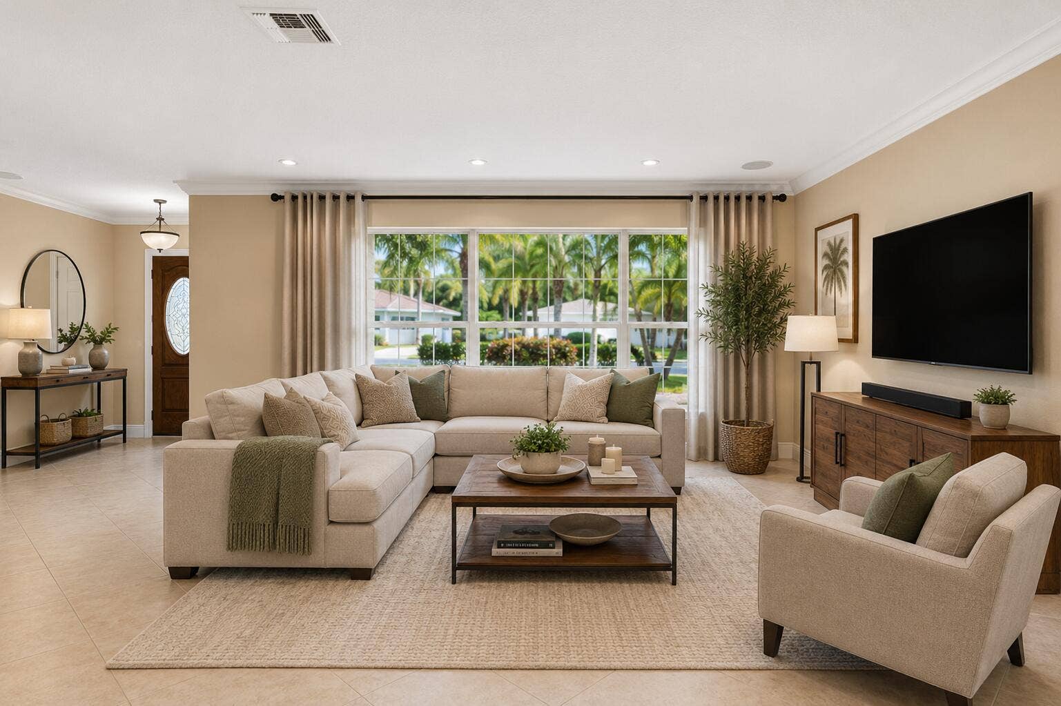 2700 NE 23RD Street, Pompano Beach, FL 33062 Virtually Staged Living Area