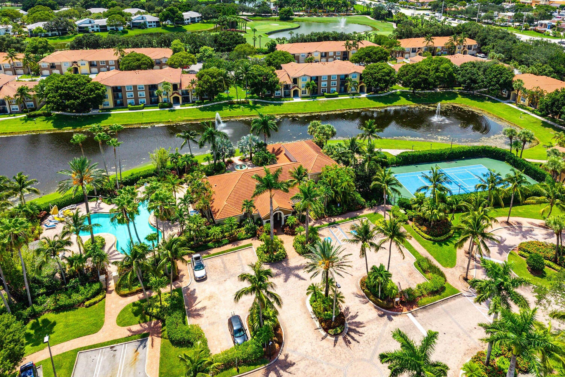 15085 Michelangelo Boulevard, #207, Delray Beach, FL 33446 Aerial Clubhouse