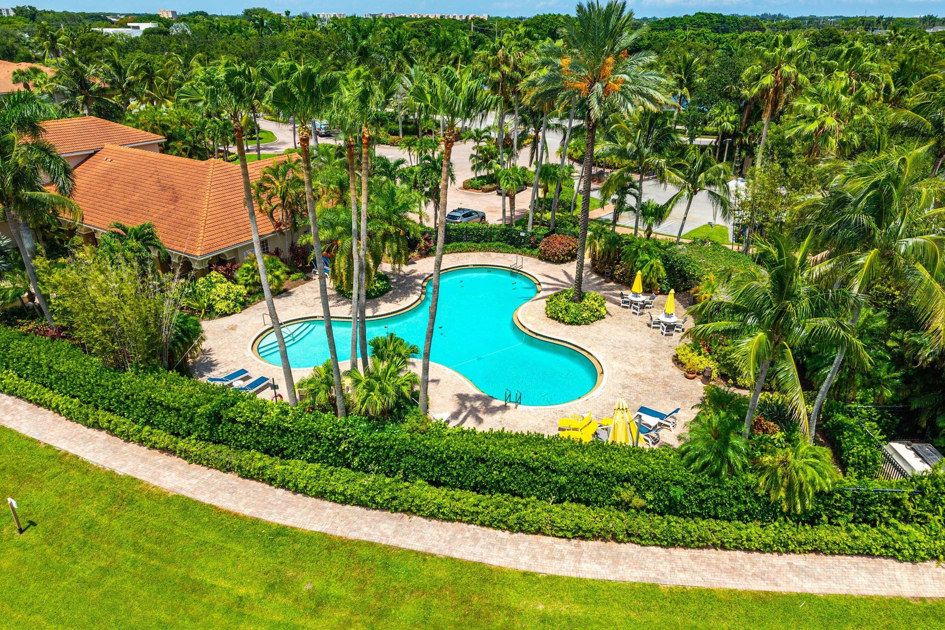 15085 Michelangelo Boulevard, #207, Delray Beach, FL 33446 Aerial Pool