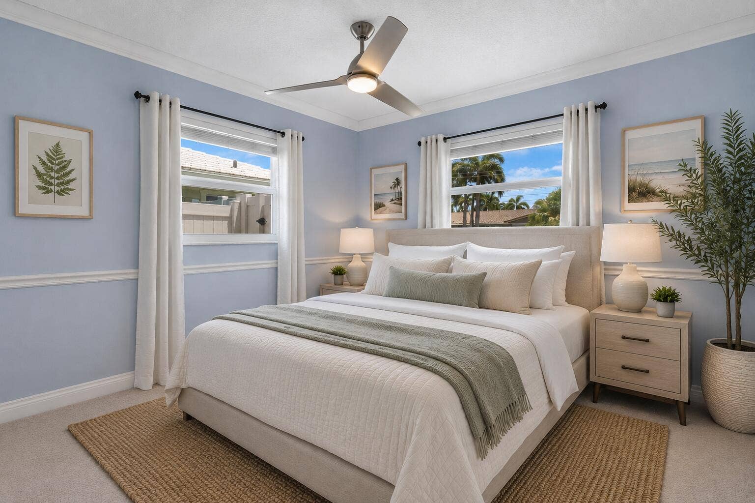 611 SE 9TH Avenue, Pompano Beach, FL 33060 Virtually Staged Guest Bedroom