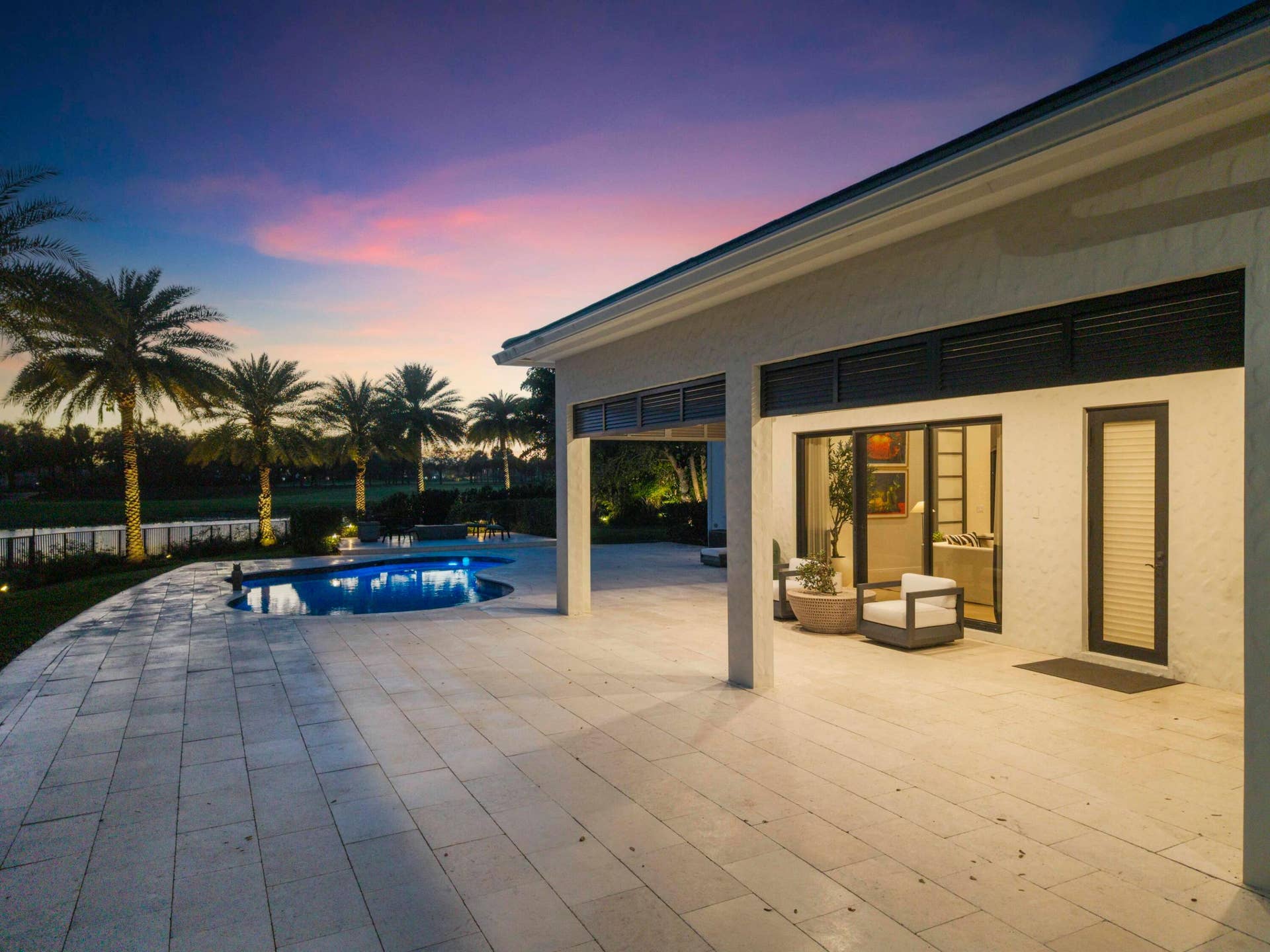 Covered porch and huge patio