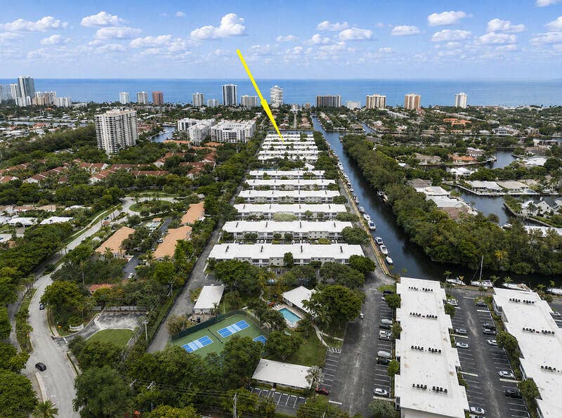 Aerial View Towards East