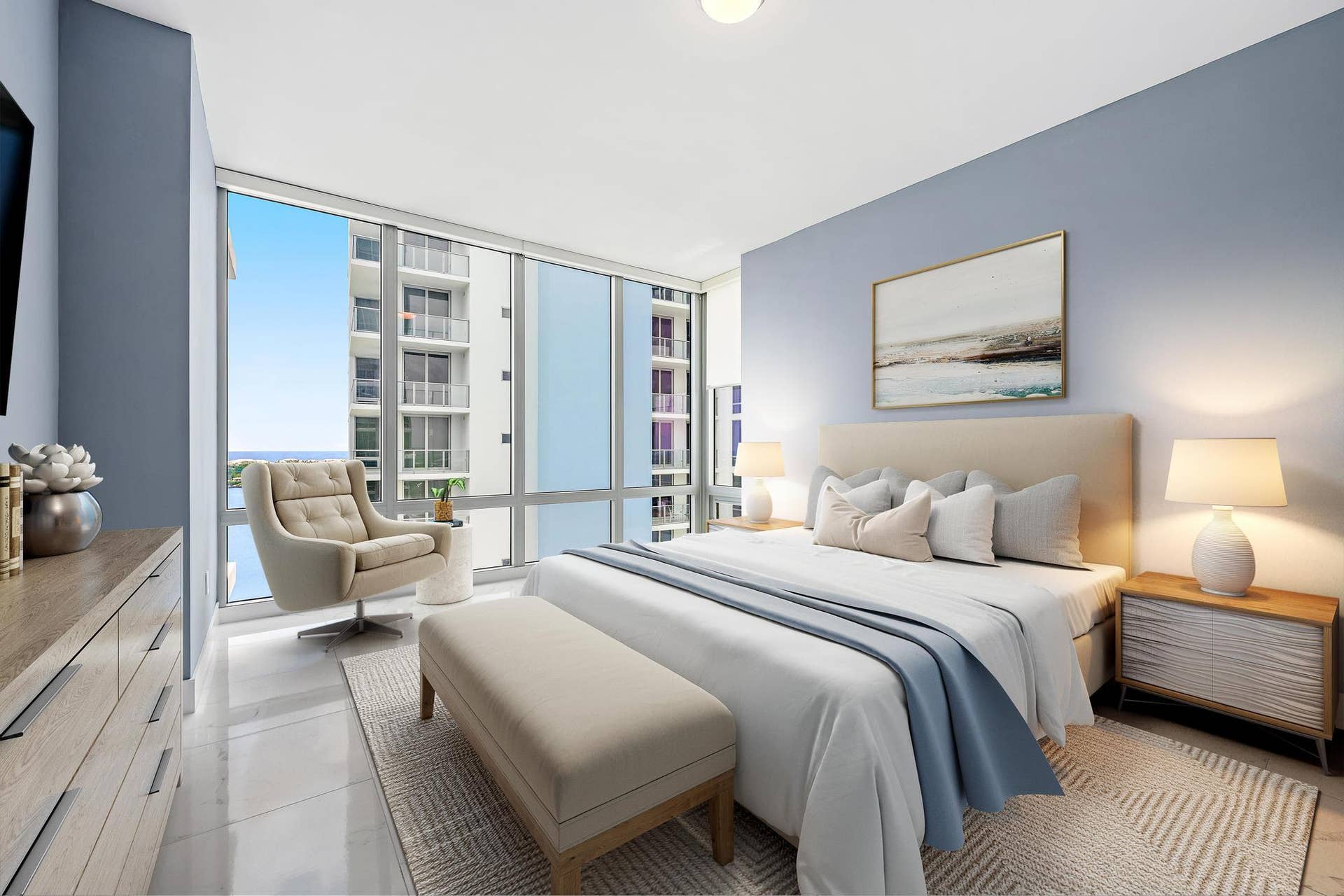 1 Water Club Way, #1604, North Palm Beach, FL 33408 Virtually staged primary