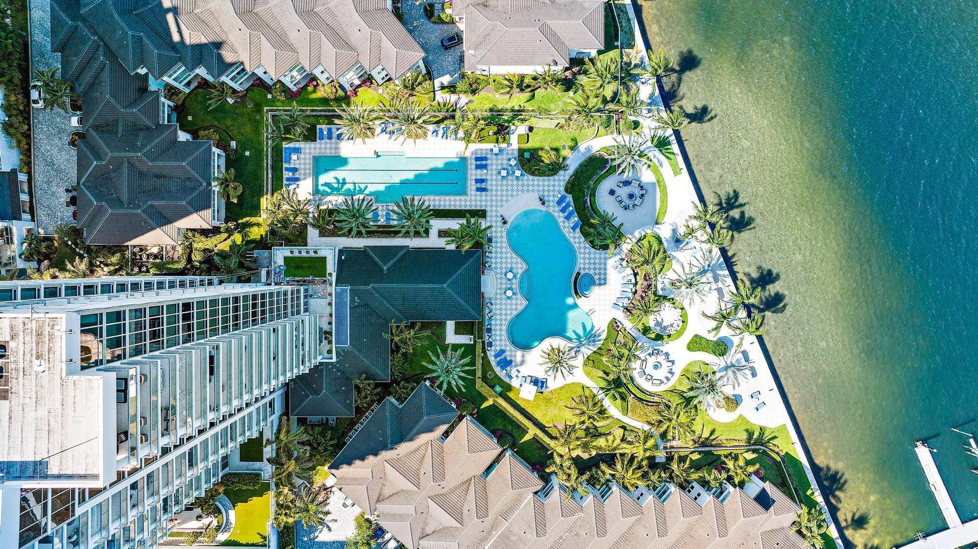 1 Water Club Way, #1604, North Palm Beach, FL 33408 Waterfront Aerial View