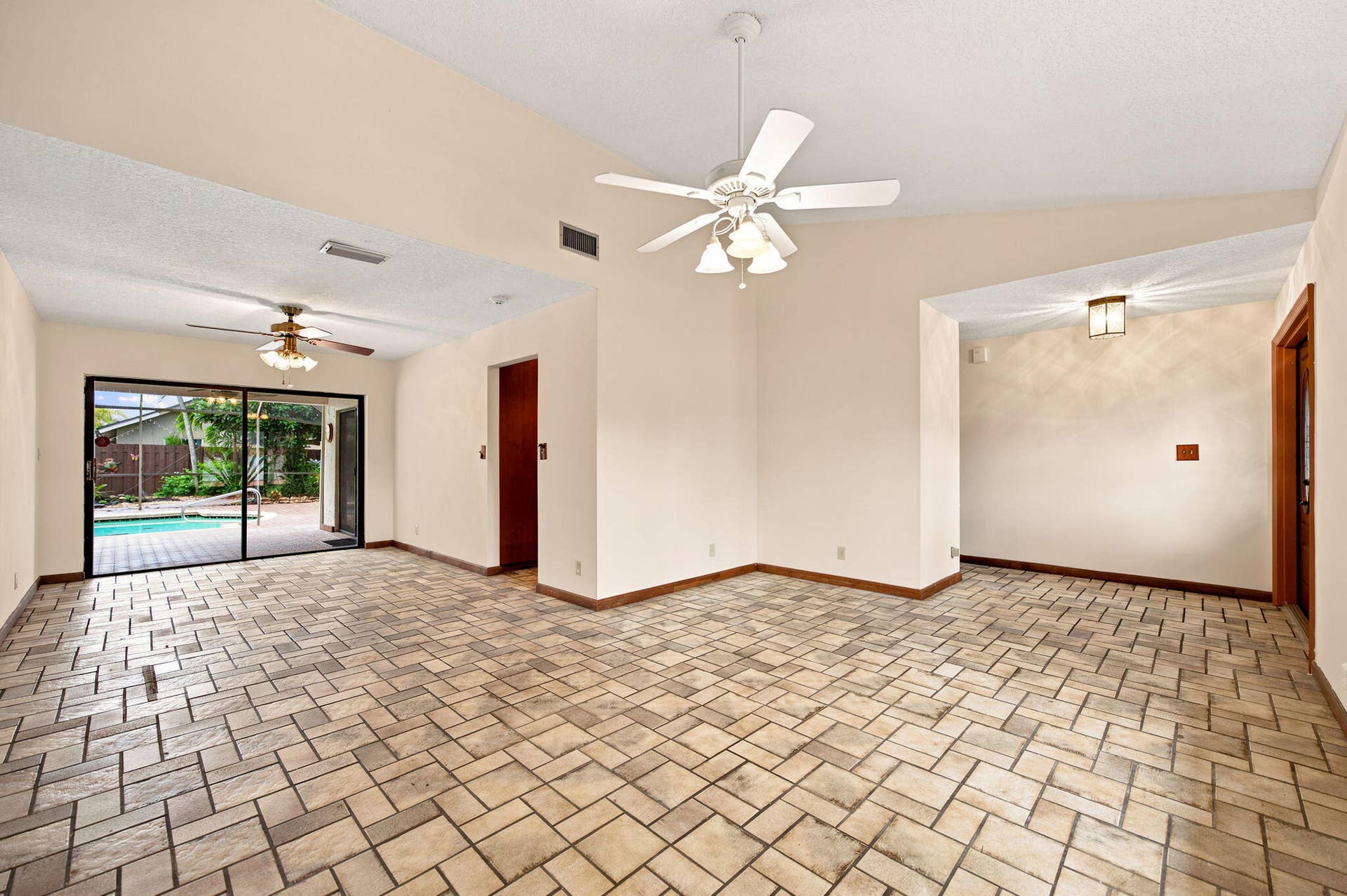 LIVING ROOM OPEN TO DINING AREA
