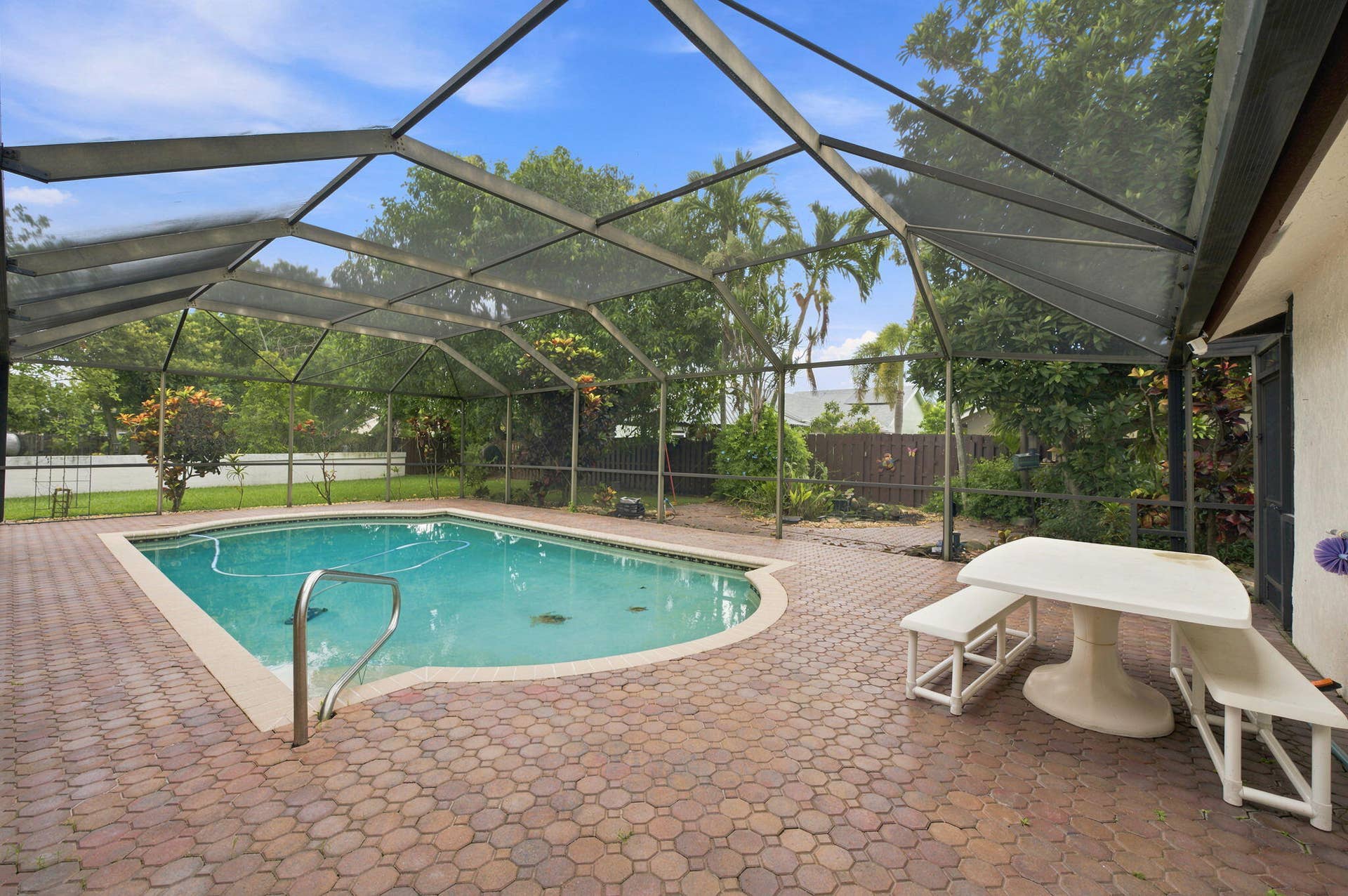 NICE SIZE POOL AND EXTAR PATIO SPACE