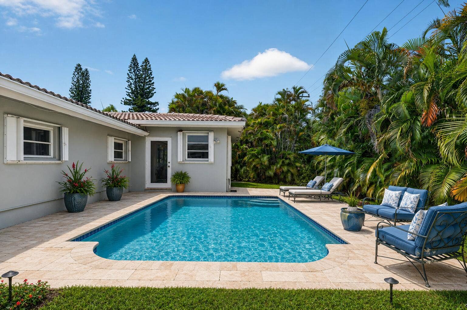 Virtually Staged Pool