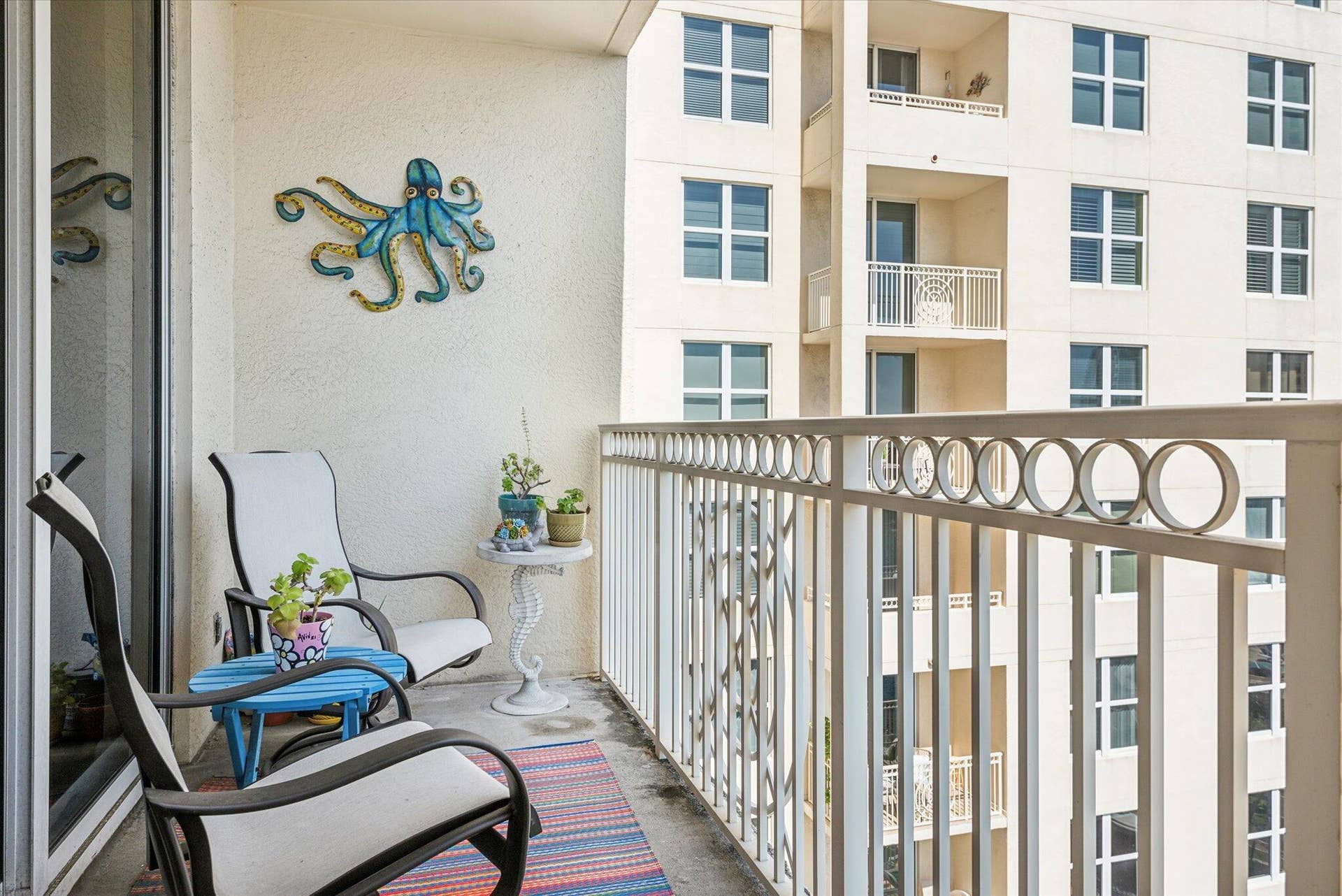 Private Balcony facing the river