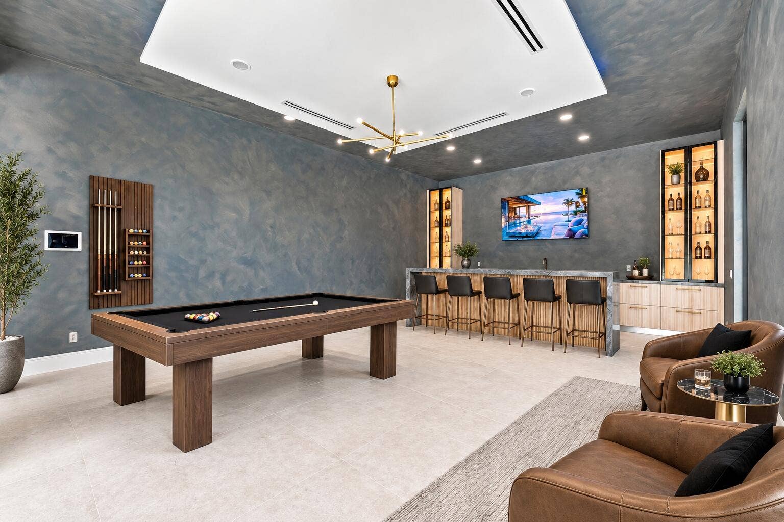 5593 Reynolds Road, Lake Worth, FL 33449 Virtually Staged Club Room