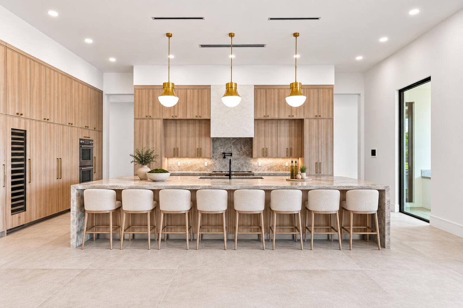 5593 Reynolds Road, Lake Worth, FL 33449 Virtually Staged Kitchen Island