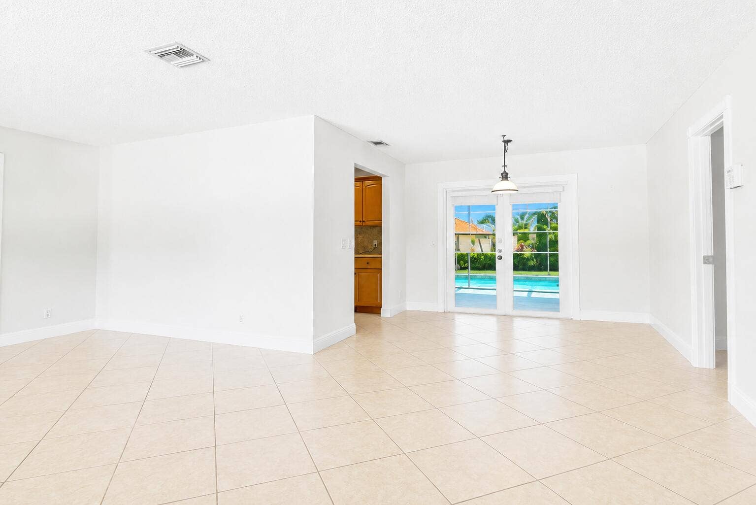 view of dining area from living room
