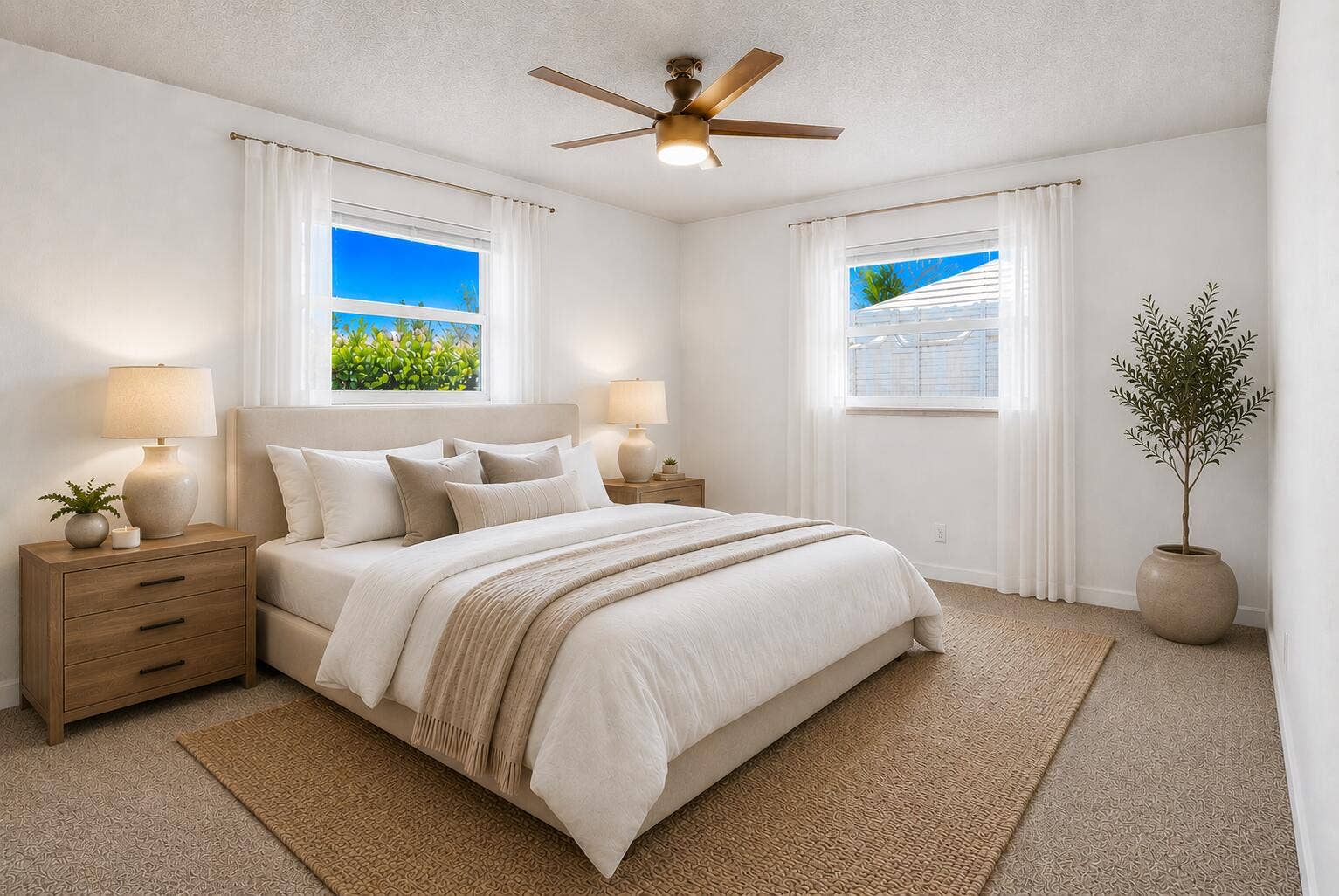 Staged Bedroom