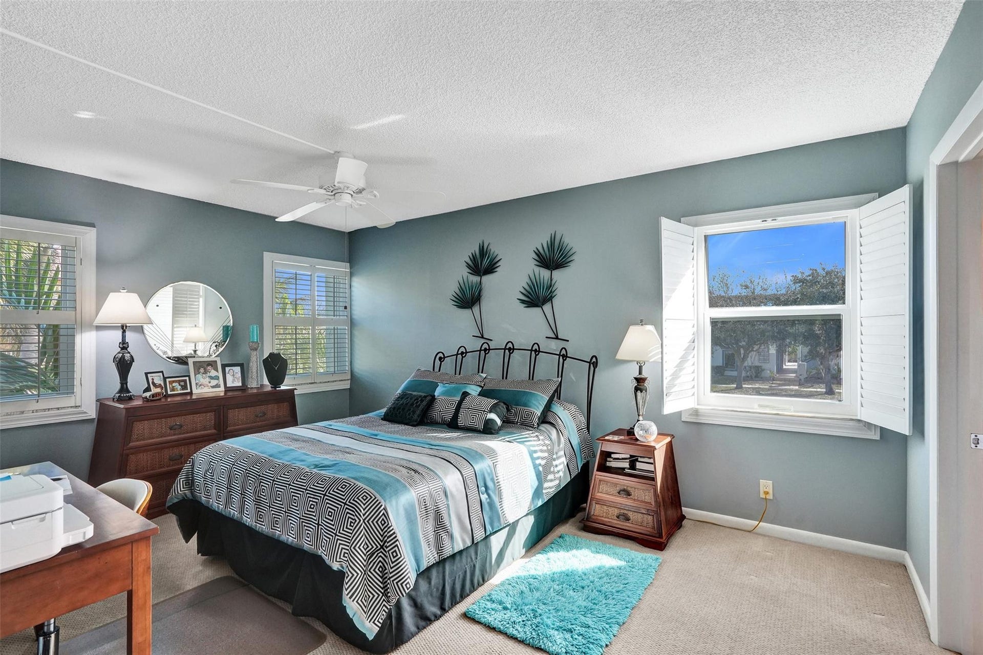 Spacious bedroom designed for comfort and relaxation.