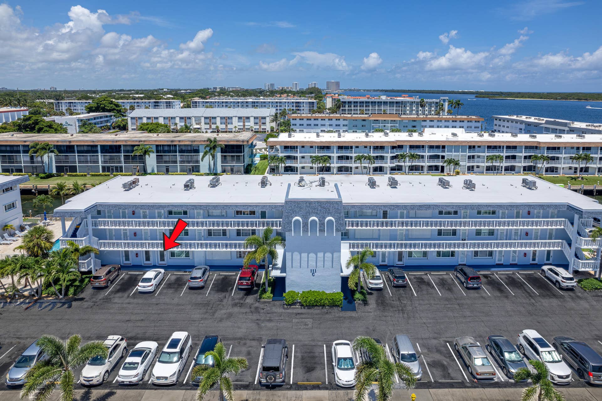 111 Doolen Court, #110, North Palm Beach, FL 33408 Aerial & Location of Unit