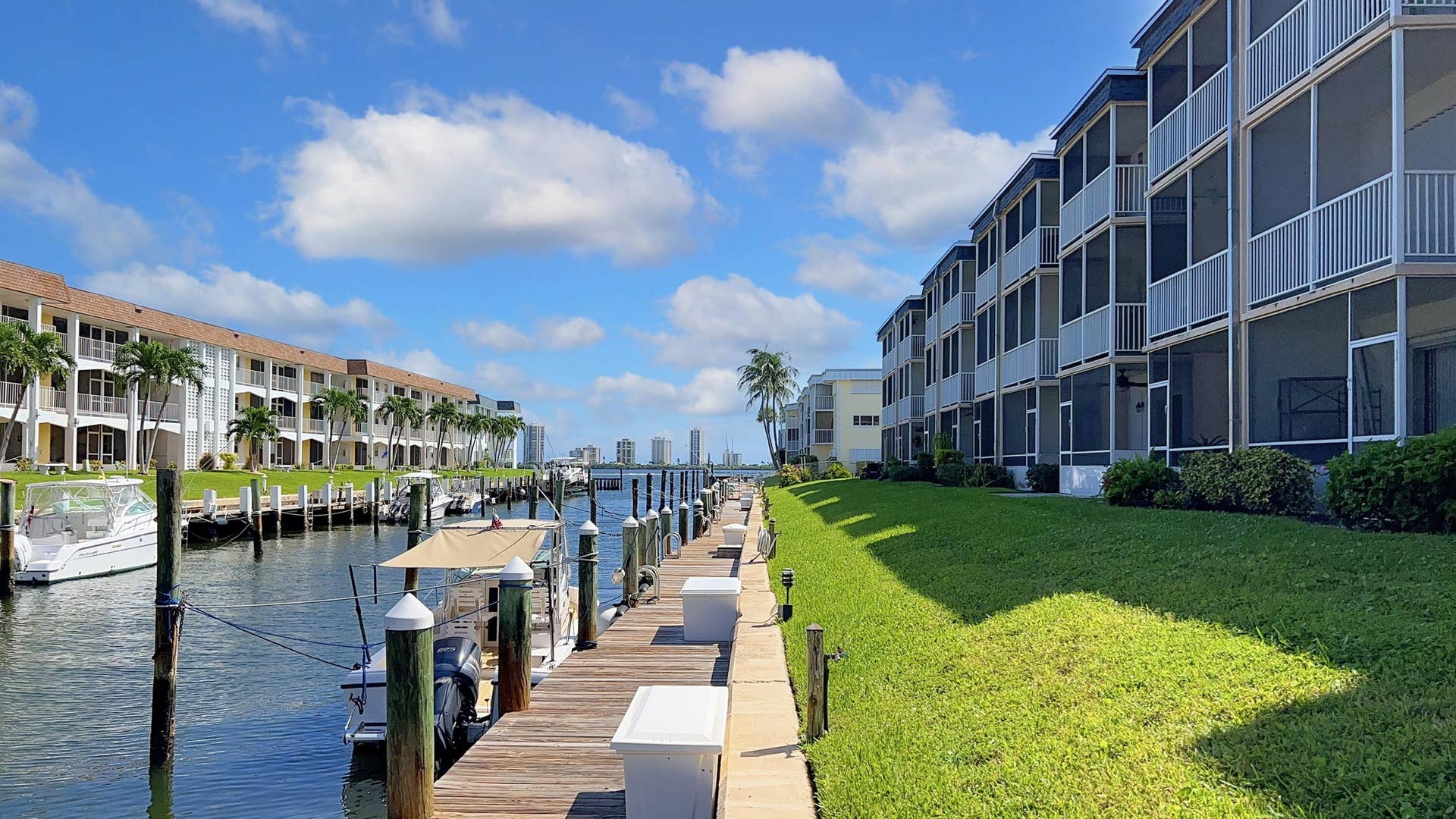 111 Doolen Court, #110, North Palm Beach, FL 33408 Canal Looking East