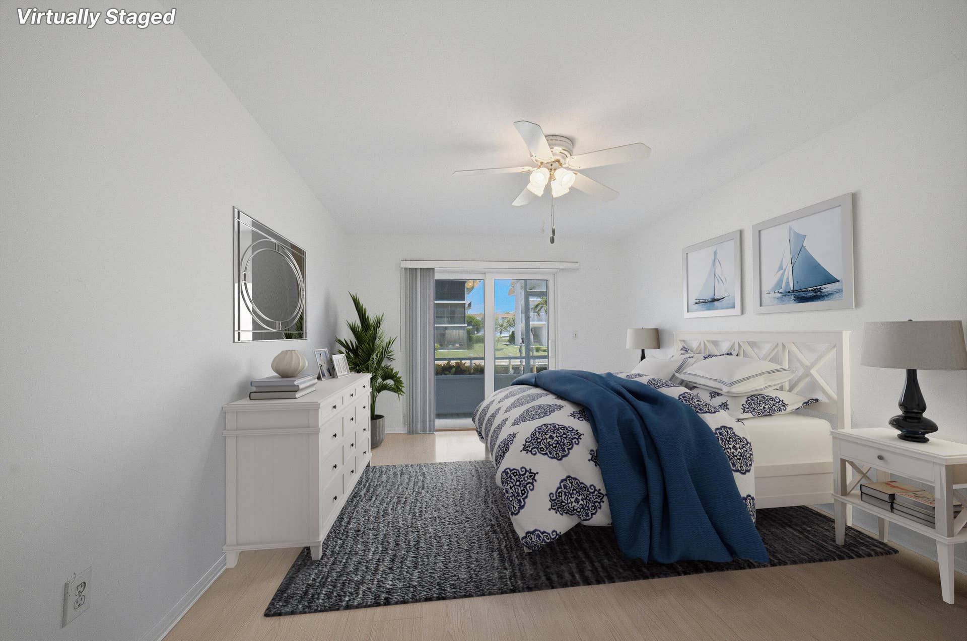 111 Doolen Court, #110, North Palm Beach, FL 33408 Virtually Staged Master Bedroom